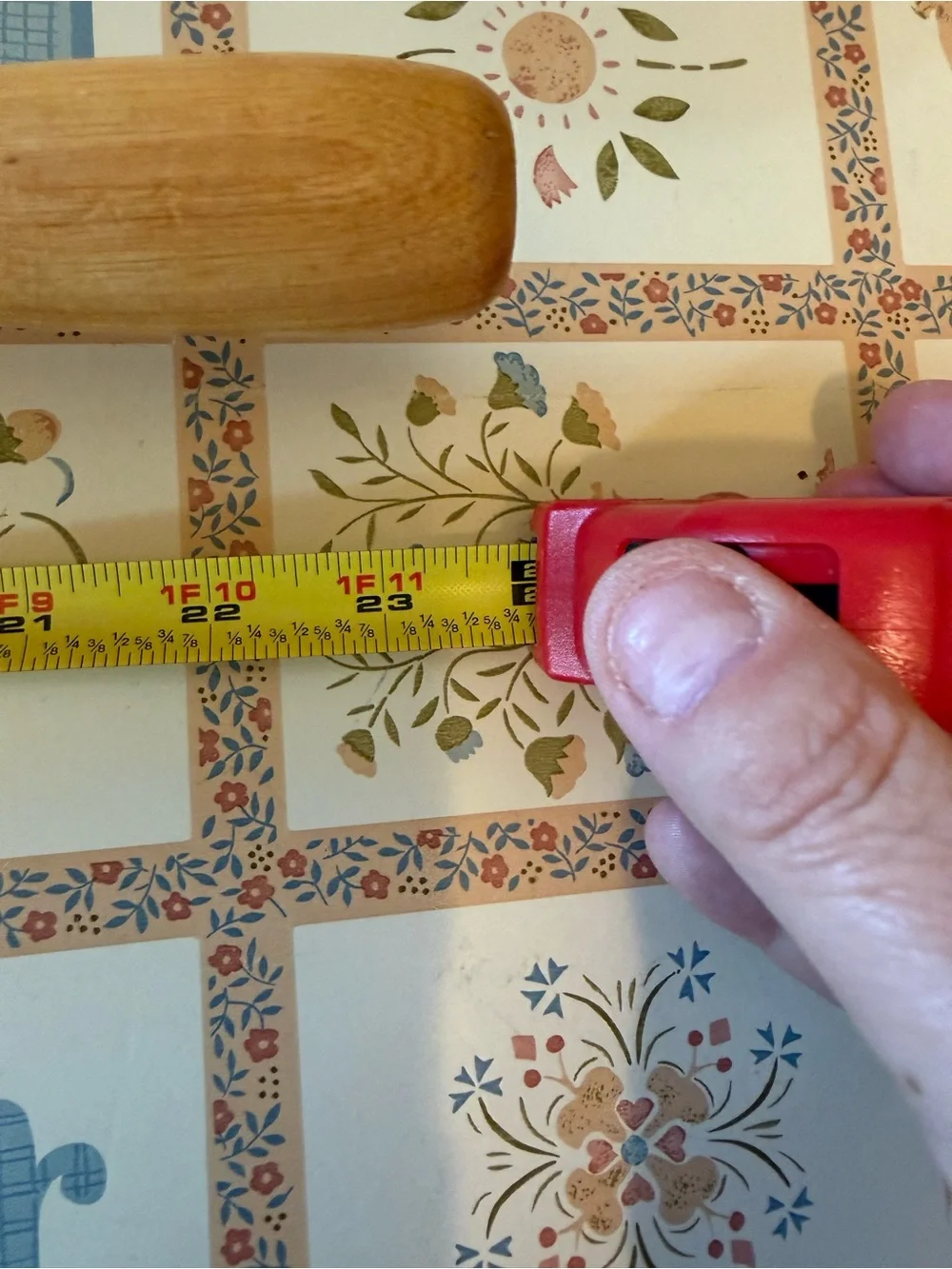 24-inch heavy-duty vintage wood rolling pin